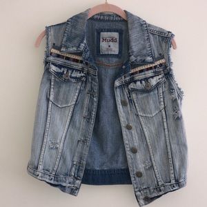 Jean jacket vest